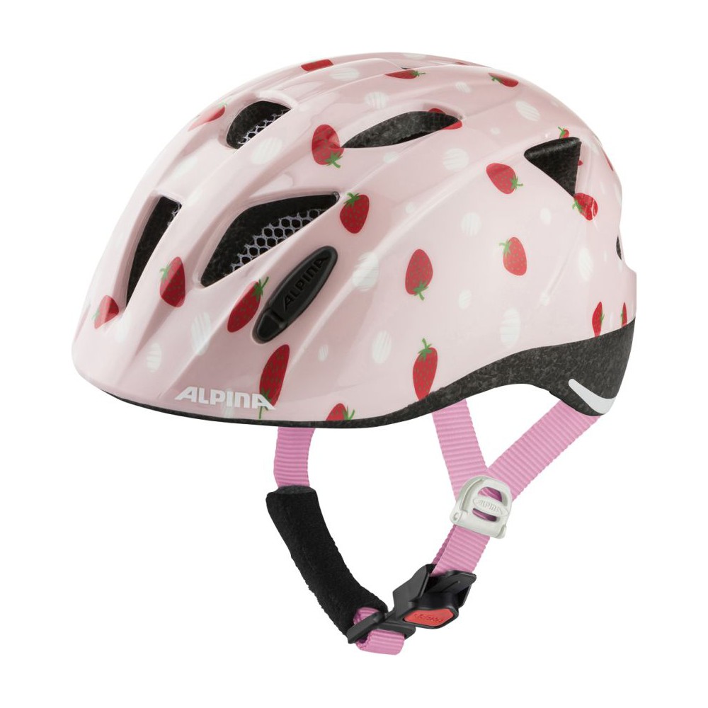 Kask dziecięcy ALPINA XIMO STRAWBERRY ROSE GLOSS 49 54 różowy truskawki