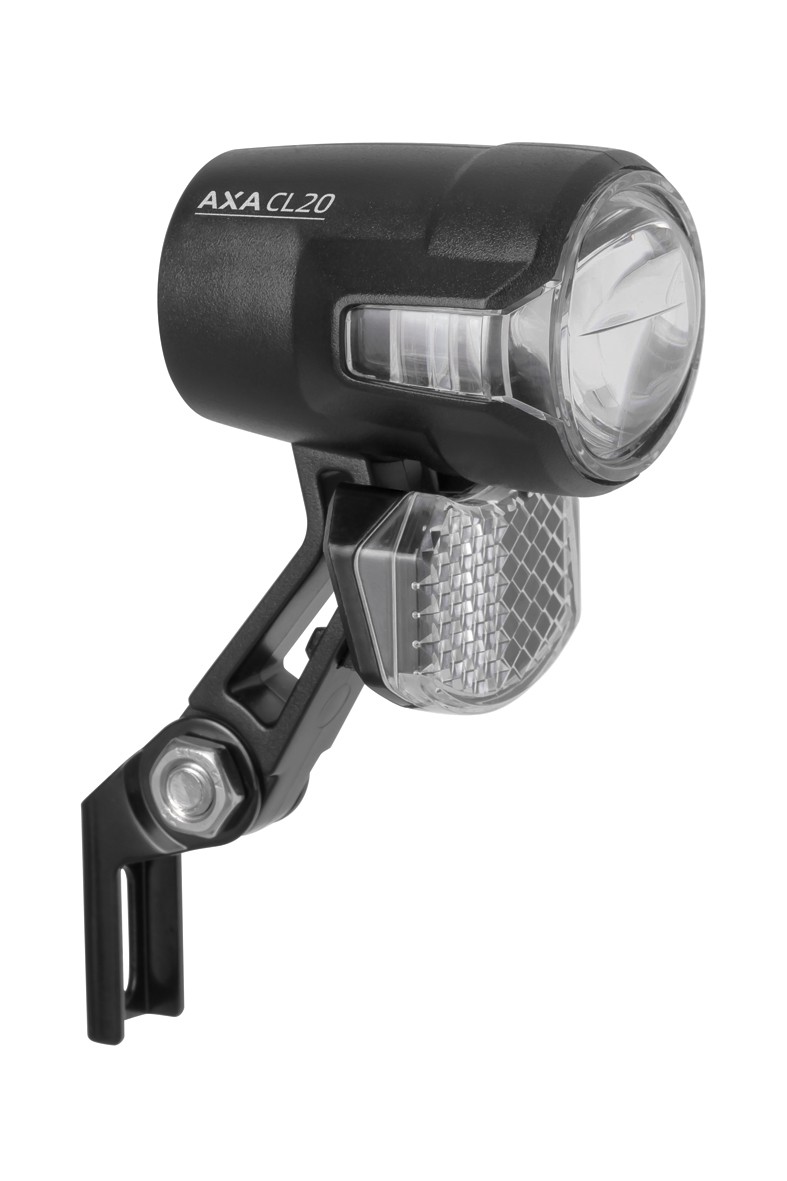 Lampa przednia dynamo AXA COMPACTLINE 20 z wyłącznikiem Lampki