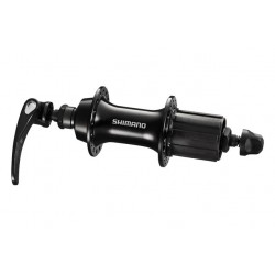 Piasta tylna KASETA alu. 32H, V-BR, zacisk, czarna /SHIMANO FH-RS300 8/9/10rz/