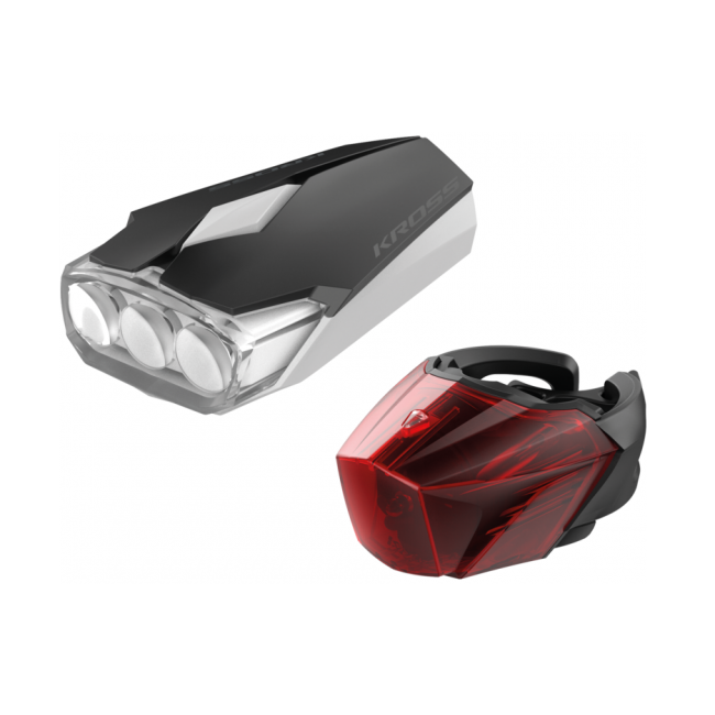 Lampa p+t KROSS Lumi II 3LED 0,5W 2F czarno-szara