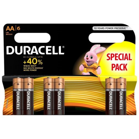 Bateria LR6 DURACELL AA Alkaline /blister 6szt/