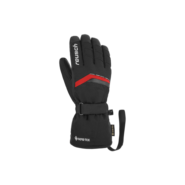 Rękawice REUSCH MANNI GTX 9 czarne z czerwoną wstawką
