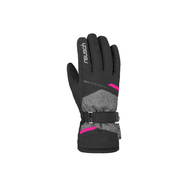 Rękawice Reusch Hannah R-TEX XT 6,5 czarne z różową wstawką