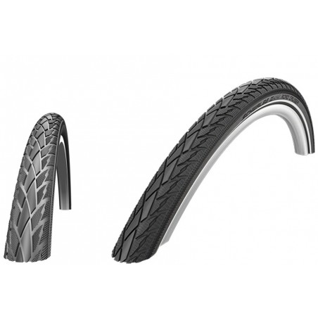 Opona 28 trekkingowa 700 x 35C SCHWALBE ROAD CRUISER 28x1,40 czarna REFLEX pasek odblaskowy