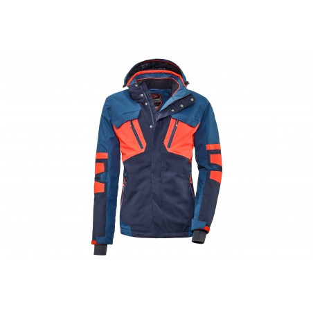 Kurtka narciarska Killtec Savognin JCKT A męska niebiesko-pomarańcz XXL midnight