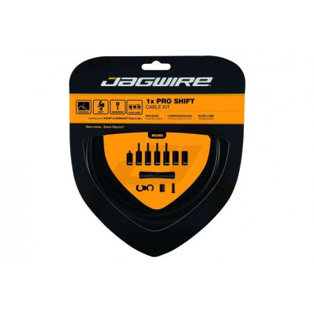 Linka przerzutki z pancerzem JAGWIRE PRO SHIFT x1szt linka nierdzewna, stealth czarny