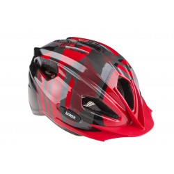 Kask UVEX dziecięcy Quatro junior S 50-55cm czarno-czerwony