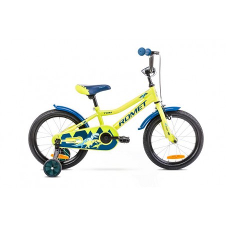 Rower 16 ROMET TOM żółto-niebieski 2021