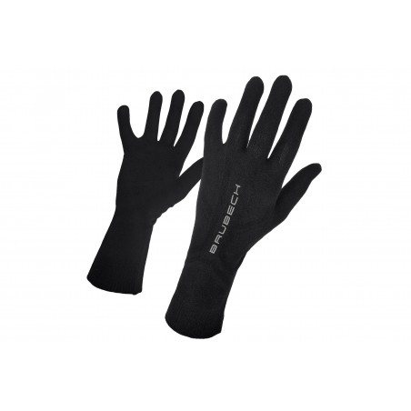 Rękawiczki termoaktywne BRUBECK merino GE10020 czarne L/XL
