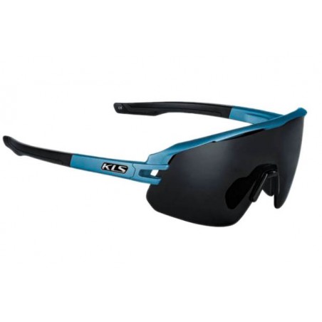 Okulary rowerowe KELLYS CYCLONE HF,Sky Blue, szkło ciemne S3 + przydymiane S1 + etui
