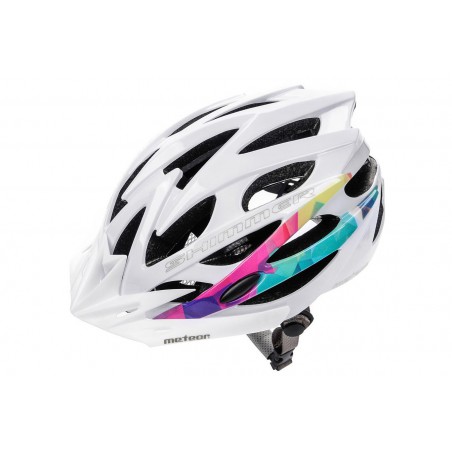 Kask METEOR SHIMMER S 52-56cm white/ biały