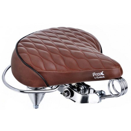 Siodełko VELO PROX VL-8016 Cruiser brązowe