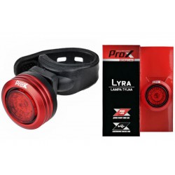 Lampa tylna /akumulator/ PROX LYRA SMD LED 15Lm 260mAh USB, czarna