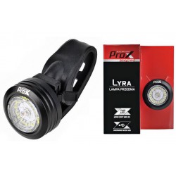 Lampa przednia /akumulator/ PROX LYRA SMD LED 30LM 260mAh USB, czarna