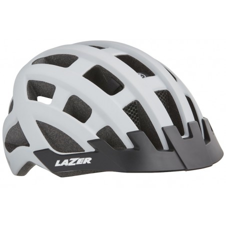 Kask LAZER COMPACT DLX SPORT MAT WHITE UNI +siatka +LED biały uniwersalny 54-61cm
