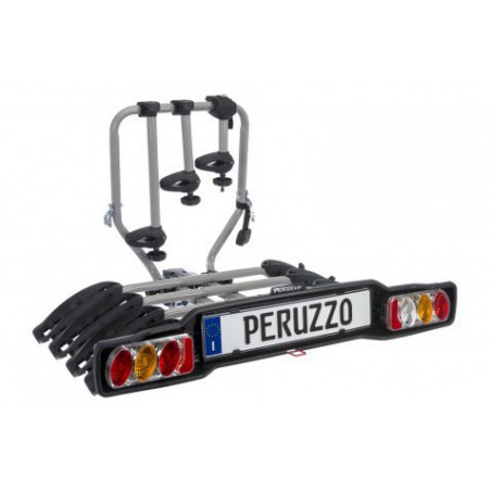Bagażnik samochodowy na 4 rowery, na hak, Peruzzo Siena 4R, odchylany (listwa ze światłami)