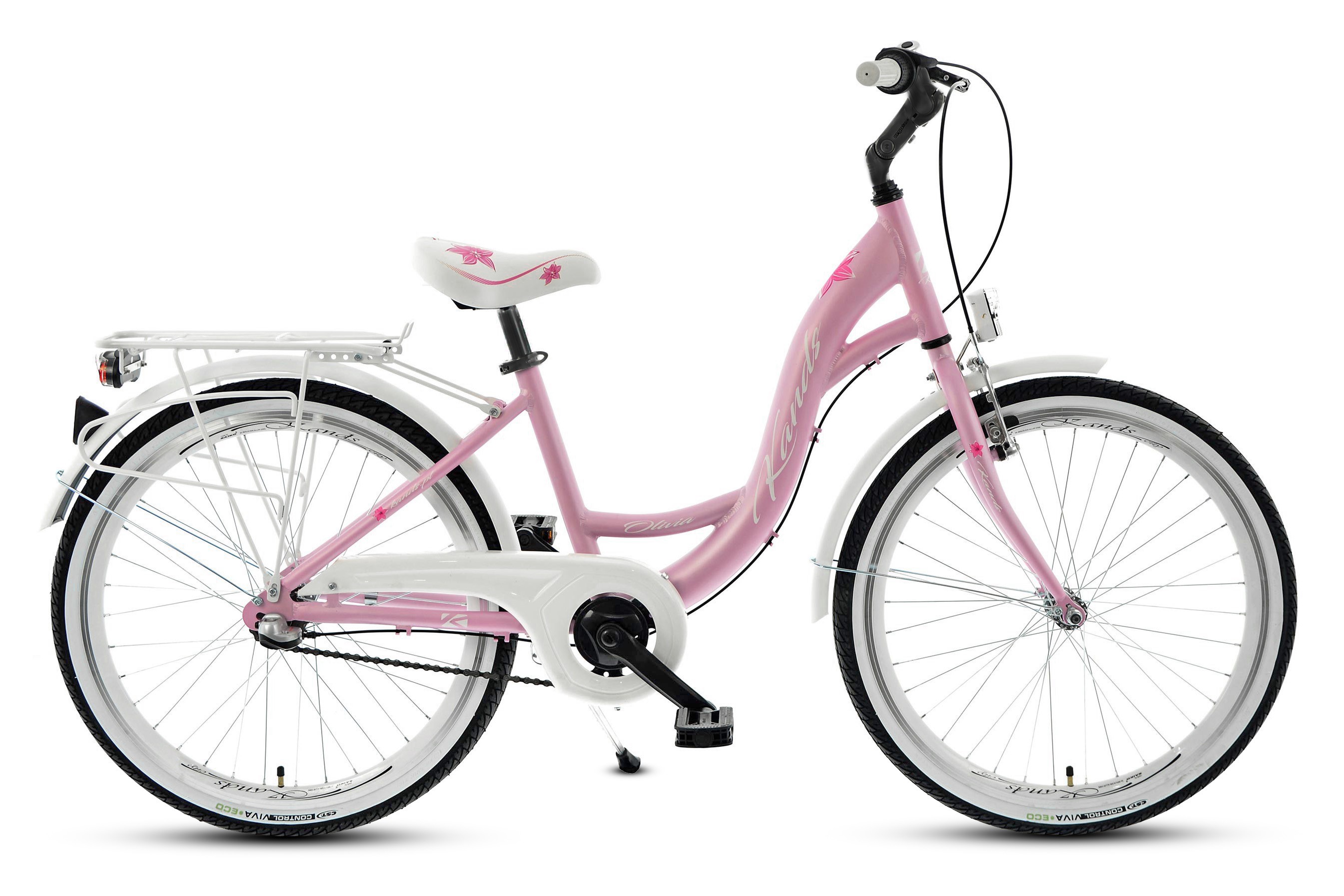 Rower 24 KANDS OLIVIA alum. NEXUS 3bieg. różowobiały mat Rowery...