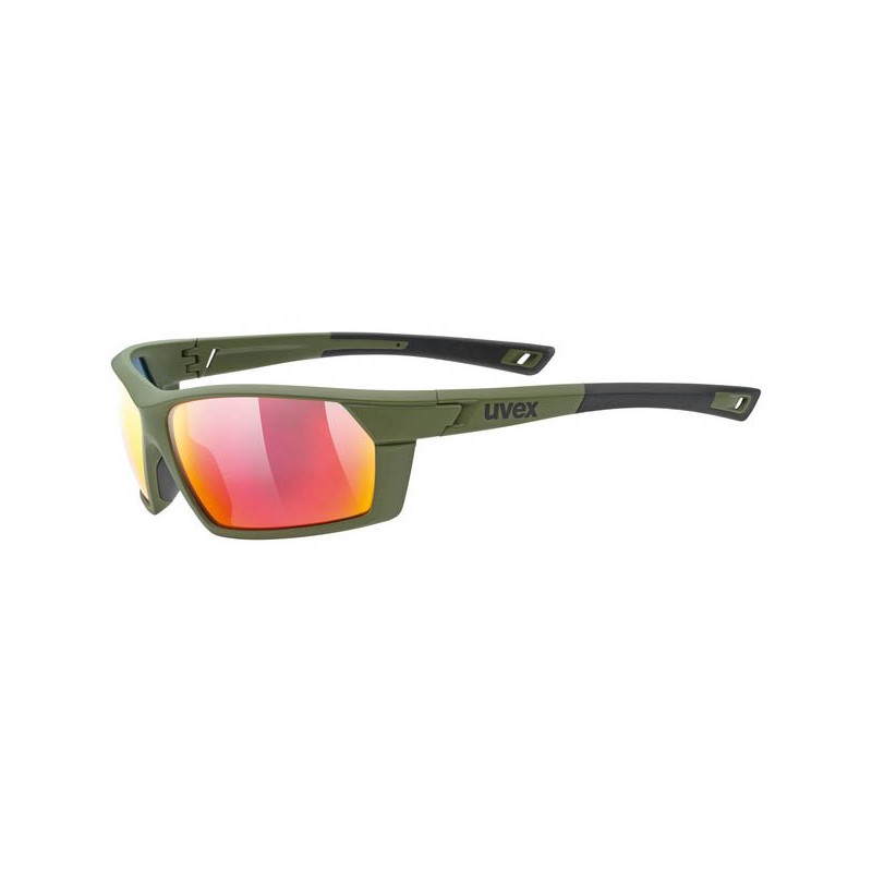 Okulary Uvex Sportstyle Olive Gre M Mir Red Oliwkowe Okulary