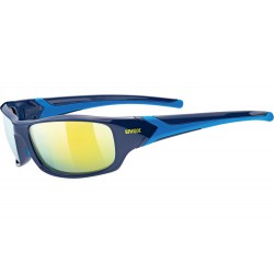 Okulary UVEX SPORTSTYLE 211 blue/ mirror yellow niebieskie