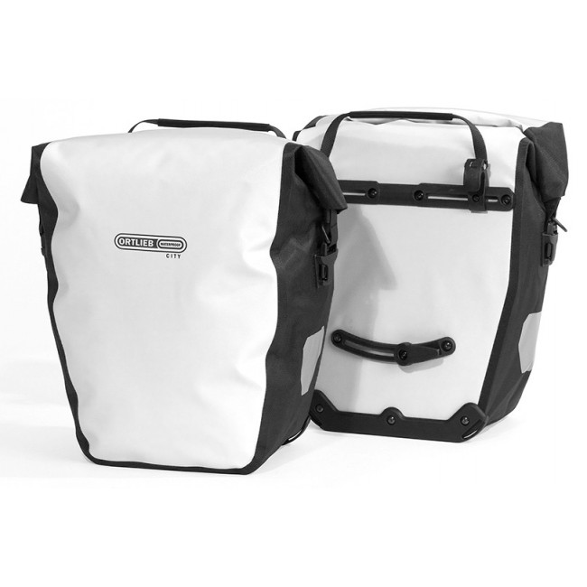 Sakwy tylne ORTLIEB BACK-ROLLER CITY 40l para biało-czarne