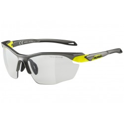 Okulary ALPINA TWIST FIVE HR VL+ kolor TIN MATT-NEON YELLOW szkło BLACK Cat.1-3 FOGSTOP