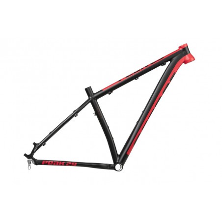 Rama ACCENT MTB PEAK 29'' M czarno-czerwona matowa tapered