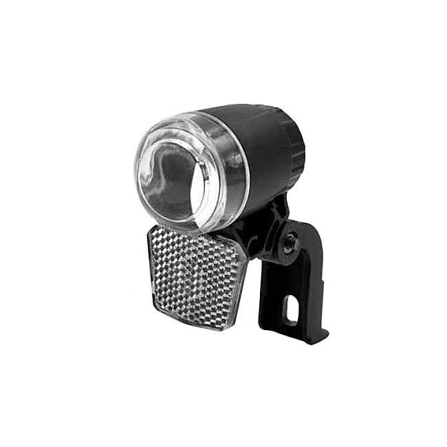 Lampa przednia /bateryjna/ XC-7071 uchwyt na widelec LED + odblask, czarna CR2032