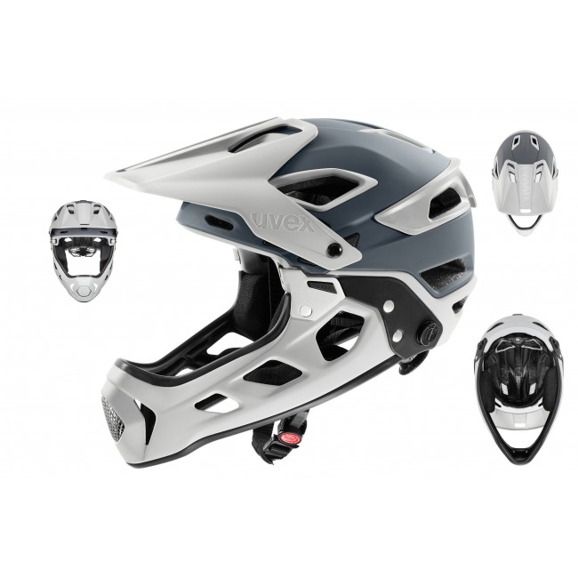 KASK UVEX JAKKYL HDE 2.0 FULL FACE L 56-61 SZARY MAT