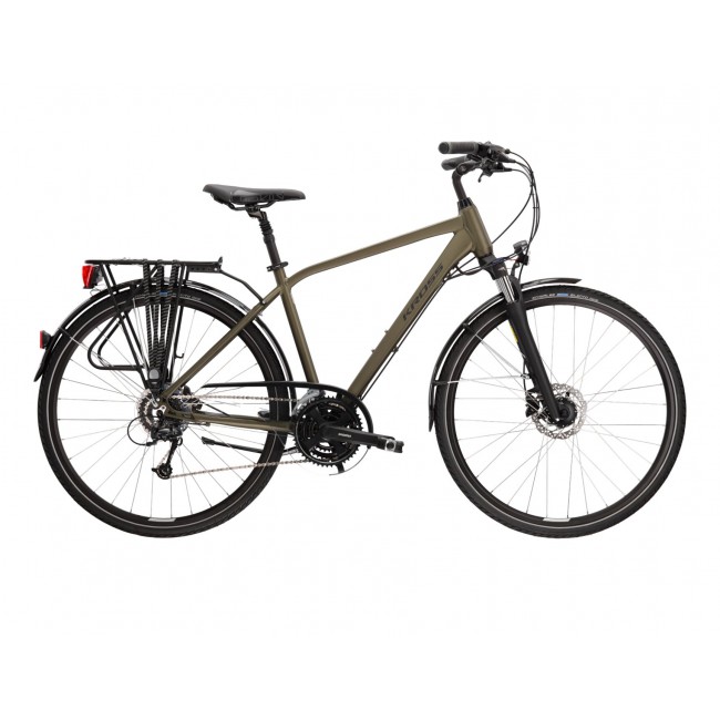 Rower 28 KROSS TRANS 5.0 M khaki-czarny mat 19" 2021