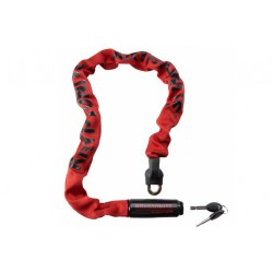 Zamknięcie KEEPER 785 INTEGRATED CHAIN 85cm łańcuch z kłódką czerwony