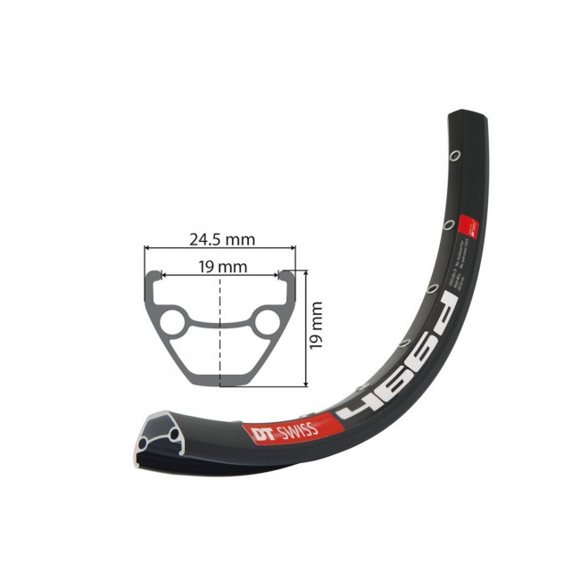 Obręcz 27,5 DT SWISS 466D 32H disc, czarna