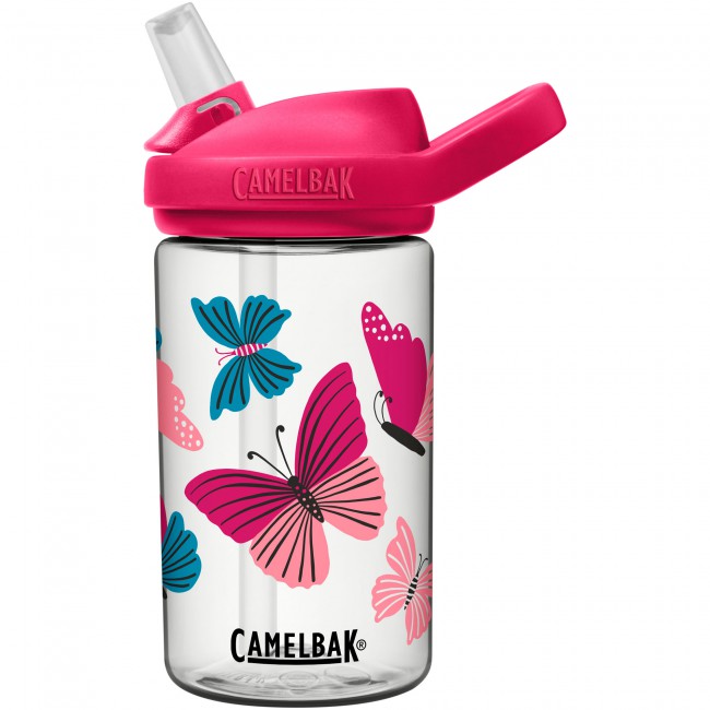 Butelka CAMELBAK EDDY + Kids 14oz, Colorblock Butterflies 400ml przezroczysty w różowe motyle