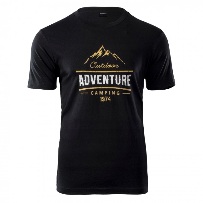 Koszulka HI-TEC LORE męska T-shirt Adventure XL czarna
