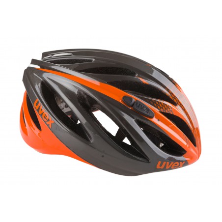 Kask UVEX Boss Race grafit-pomarańcz połysk L 55-60 cm