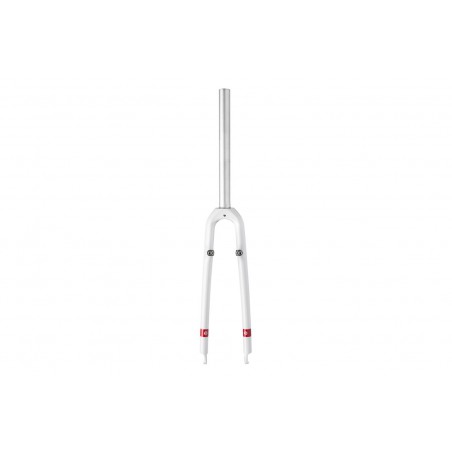 Widelec 28 ACCENT CX-ONE 1-1/8 przełajowy alu.karbon/v-brake biały