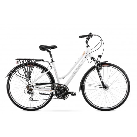 Rower 28 ROMET GAZELA 3 damskie 20" biało-jasno złoty