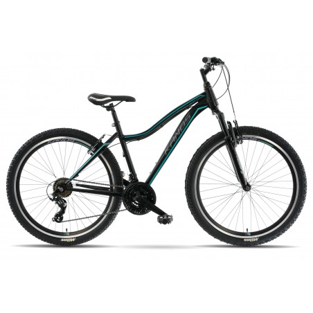 Rower 26 KANDS ENERGY 500 stal. D MTB T TY300/steff 19" czarno-turkusowy mat