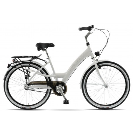 Rower 26 KANDS NEXUS 3 DC stożek biały połysk 17"