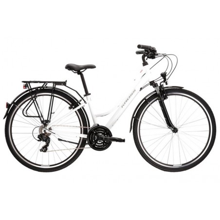 Rower 28 KROSS TRANS 1.0 Damski M biało-szary poł.