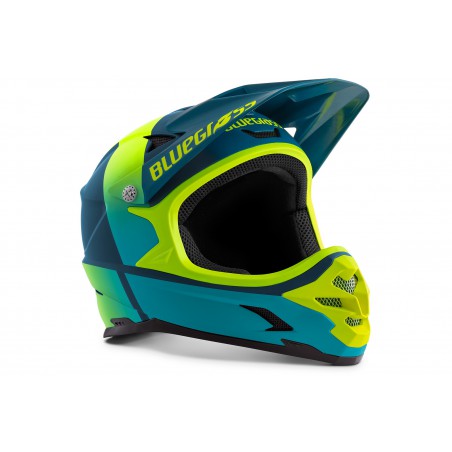 Kask BLUEGRASS INTOX XS 52-54 cm full face, niebiesko-żółty