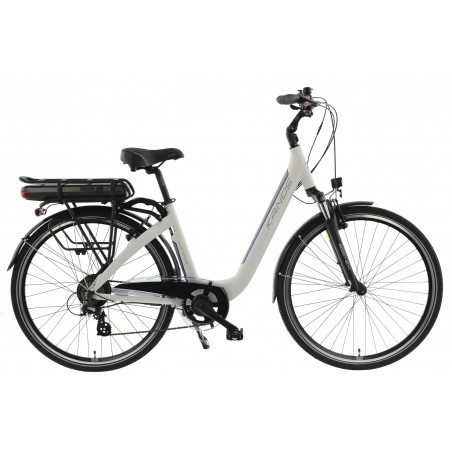 Rower elektryczny 28 KANDS LA RIVA E-bike CTB Altus 7 S AM 250W 36V cyfrowy 18"biały mat