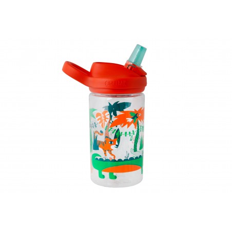 Butelka CAMELBAK eddy+ Kids 14oz, JUNGLE 400ml pomarańczowy transp