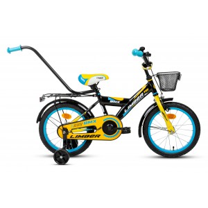 Rower 16 LIMBER BOY czarno-żółto-niebieski
