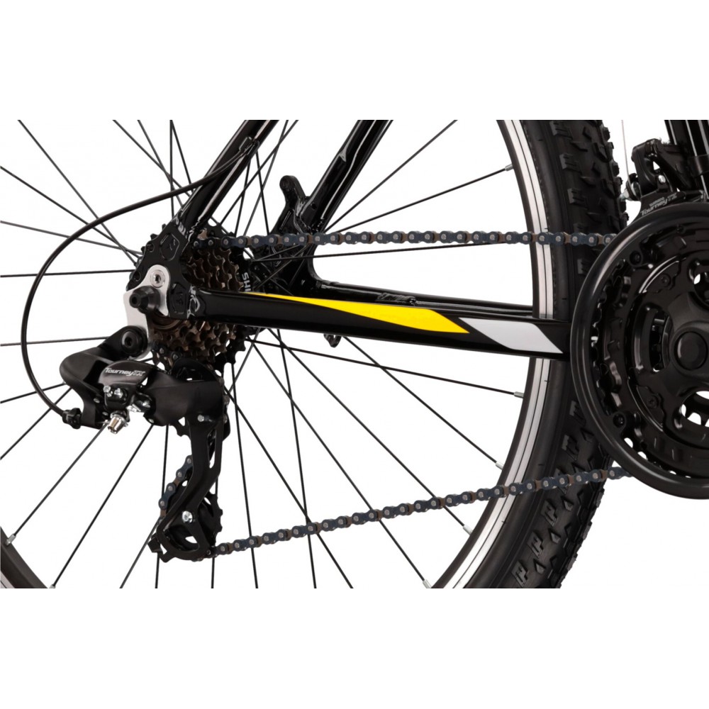 Rower 26 KROSS HEXAGON 1.0 XS czarnożółtyszary poł. 14" 2022