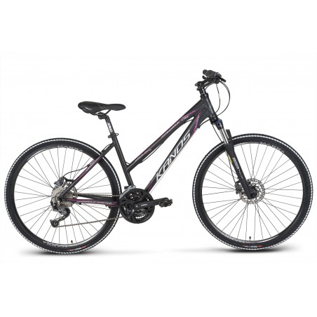 Rower 28 KANDS AVANGARDE D MTB T Al. Alivio 2 HT hydra. 17 czarno-różowy mat