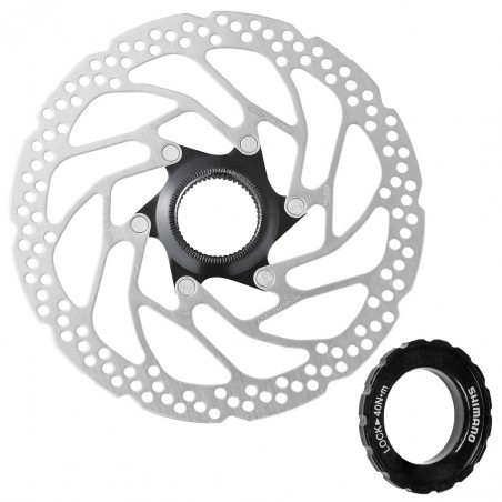 Tarcza ham. SHIMANO SM-RT30M Center Lock 180mm + NAKRĘTKA