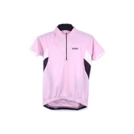 Koszulka SHIMANO damska krótki rekaw różowo-biało-czarna M