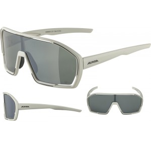 Okulary ALPINA BONFIRE Q-LITE kolor COOL-GREY MATT szkło SILVER MIRROR Cat.3 HYDROPHOBIC, FOGSTOP