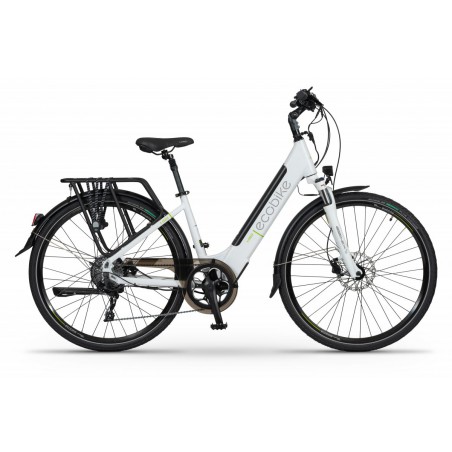 Rower elektryczny 28 Ecobike X-Cross damski biały 17" + bateria Greenwy 13AH