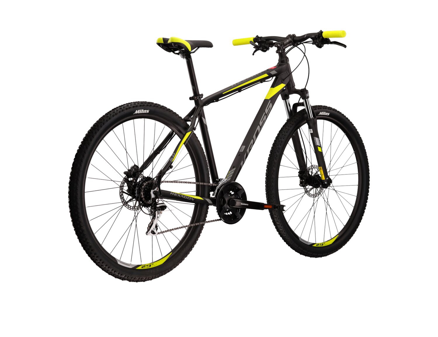 Rower 29 KROSS HEXAGON 5.0 M czarnolimonszary poł 17" 2023